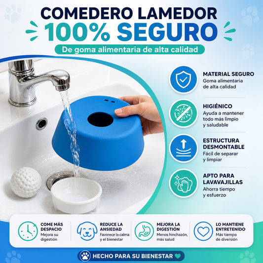 Comedero Lento Interactivo para Perros con Bola Giratoria