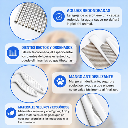 Peine Antipulgas 4 en 1